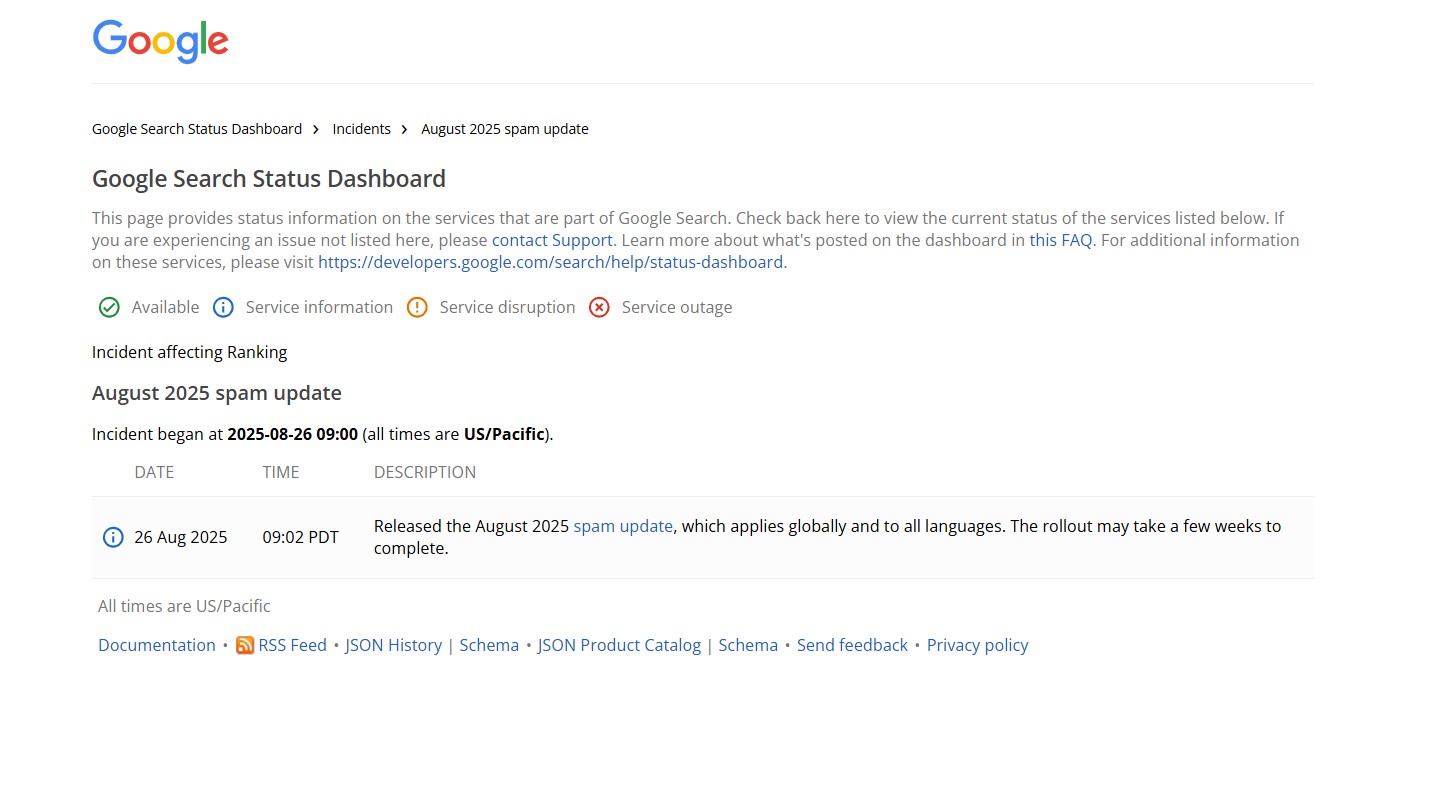 August 2025 spam update